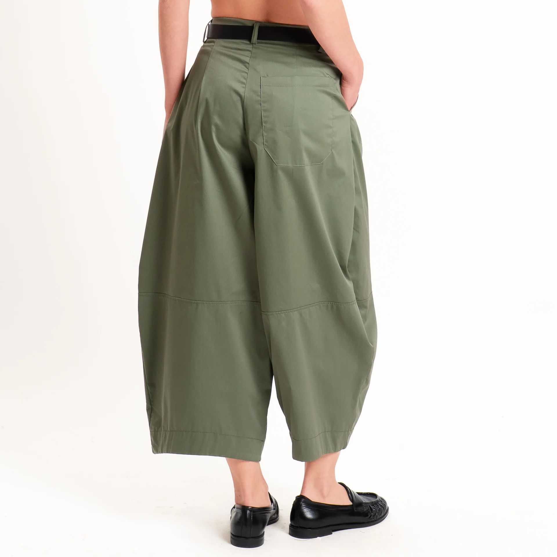 Dixie-Pantalone popeline barrel fit - salvia - Image 3