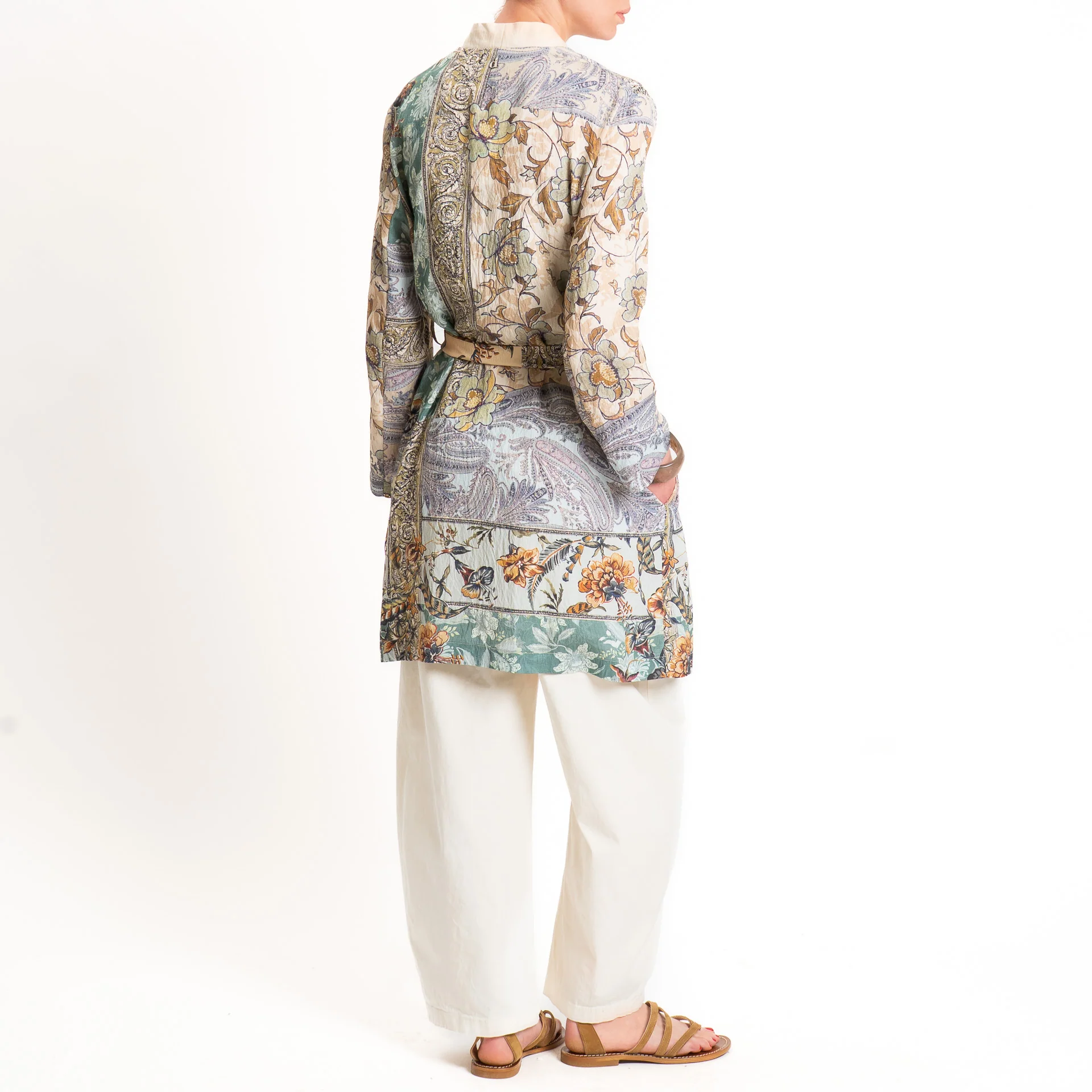 Dixie-Kimono fantasia floreale - burro/beige/salvia - Image 3
