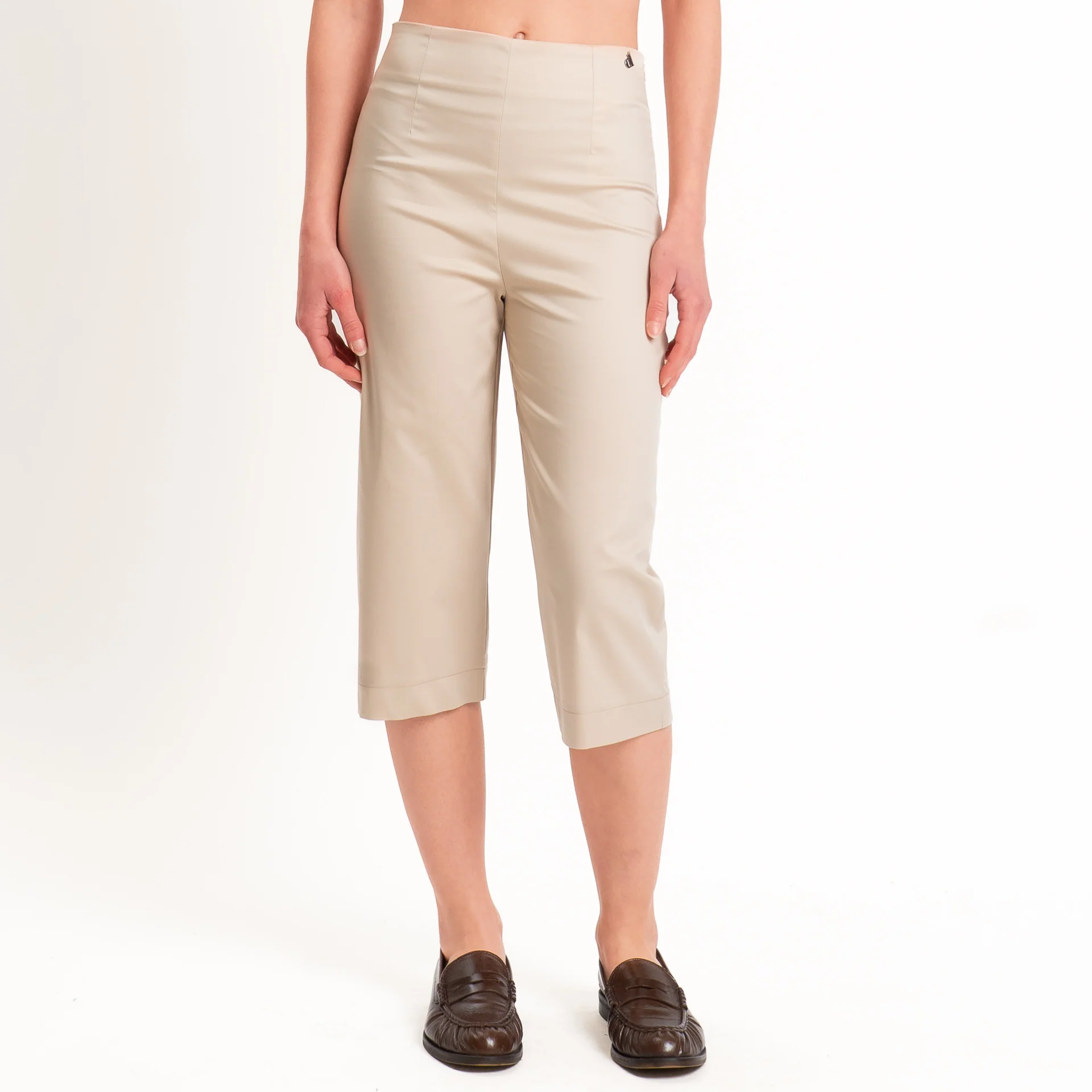 Dixie-Completo gilet + pantalone cotone elasticizzato - beige - Image 3