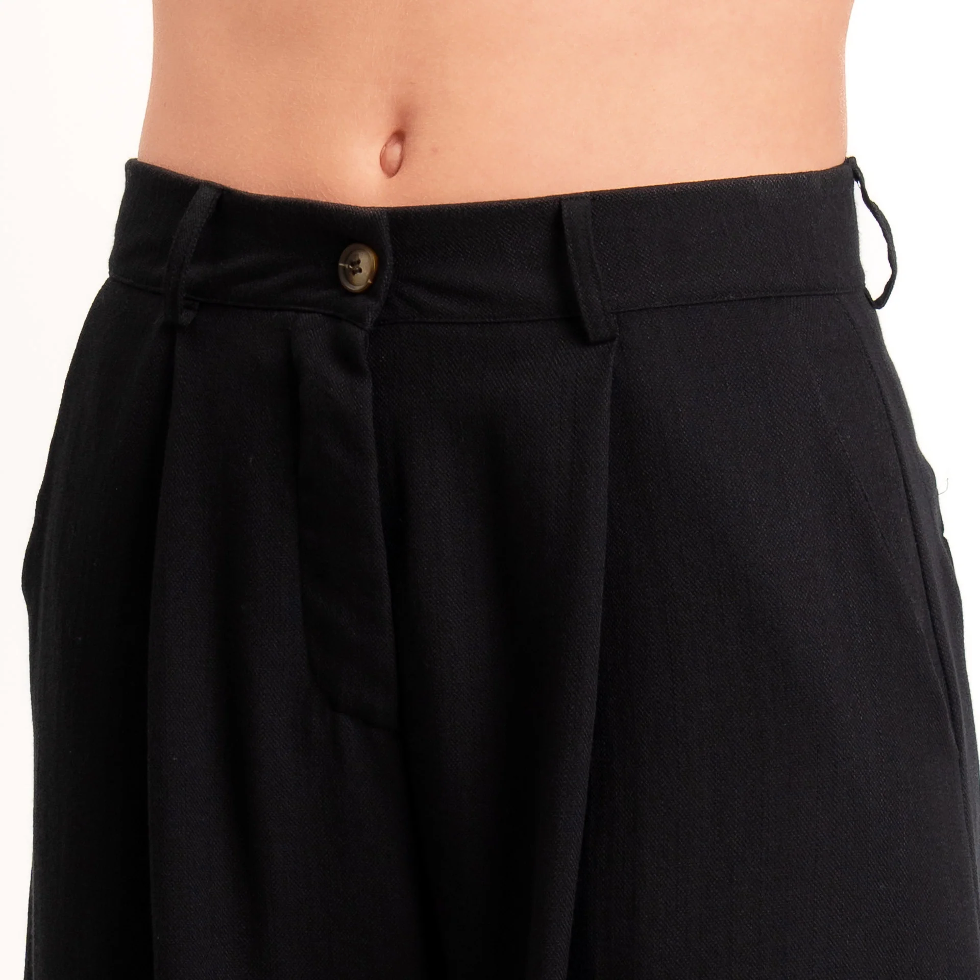 Zeroassoluto-Pantalone GENNY viscosa jacquard - nero - Image 3