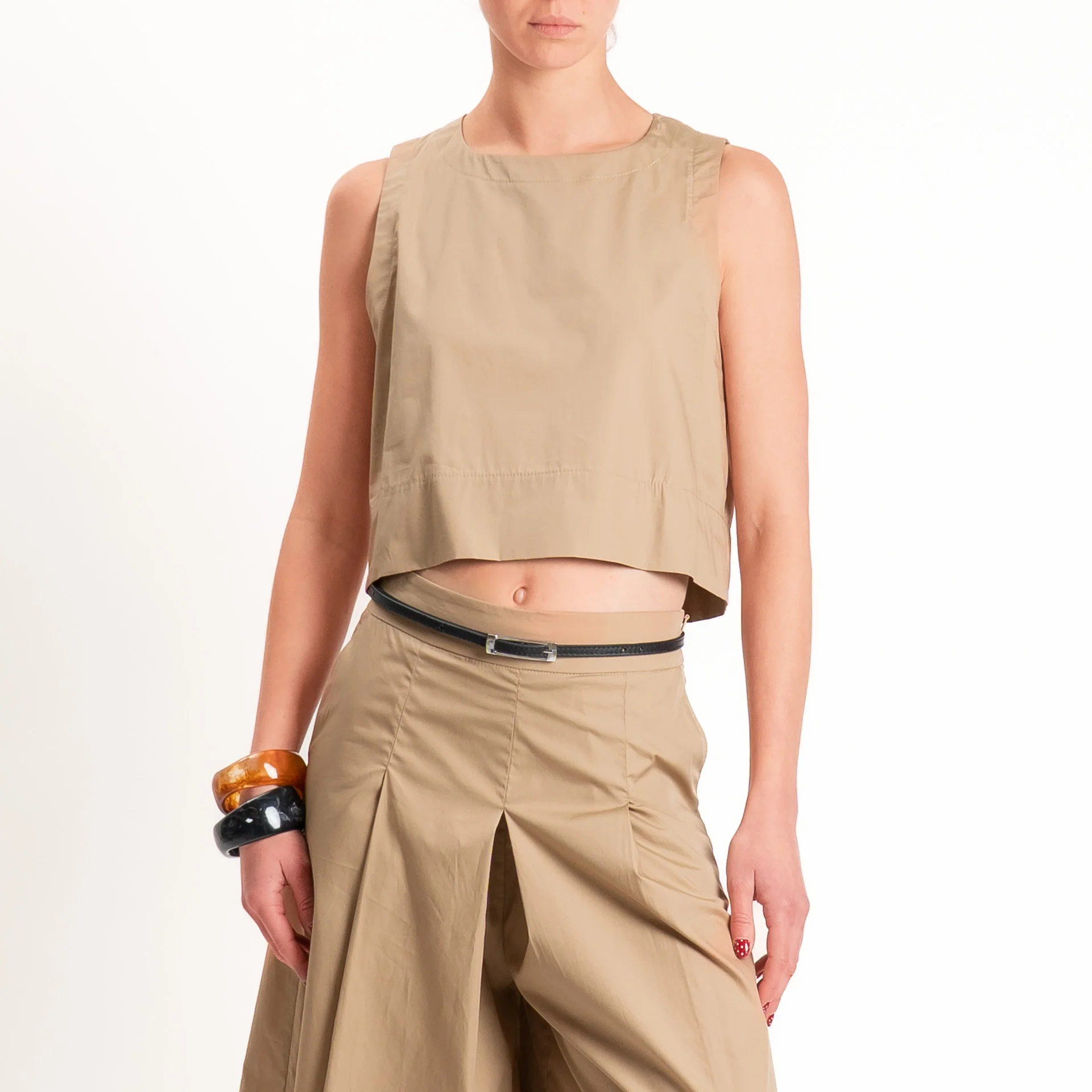 Tensione in-Gilet bottone dietro - cognac - Image 2