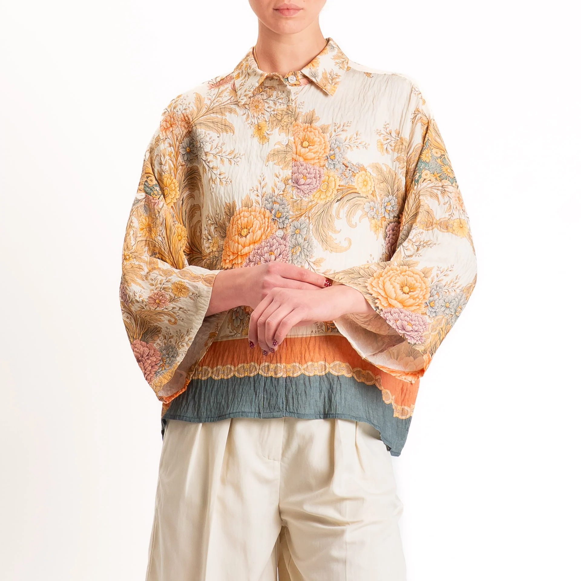 Dixie-Camicia fantasia floreale - sand/orange/beige - Image 2