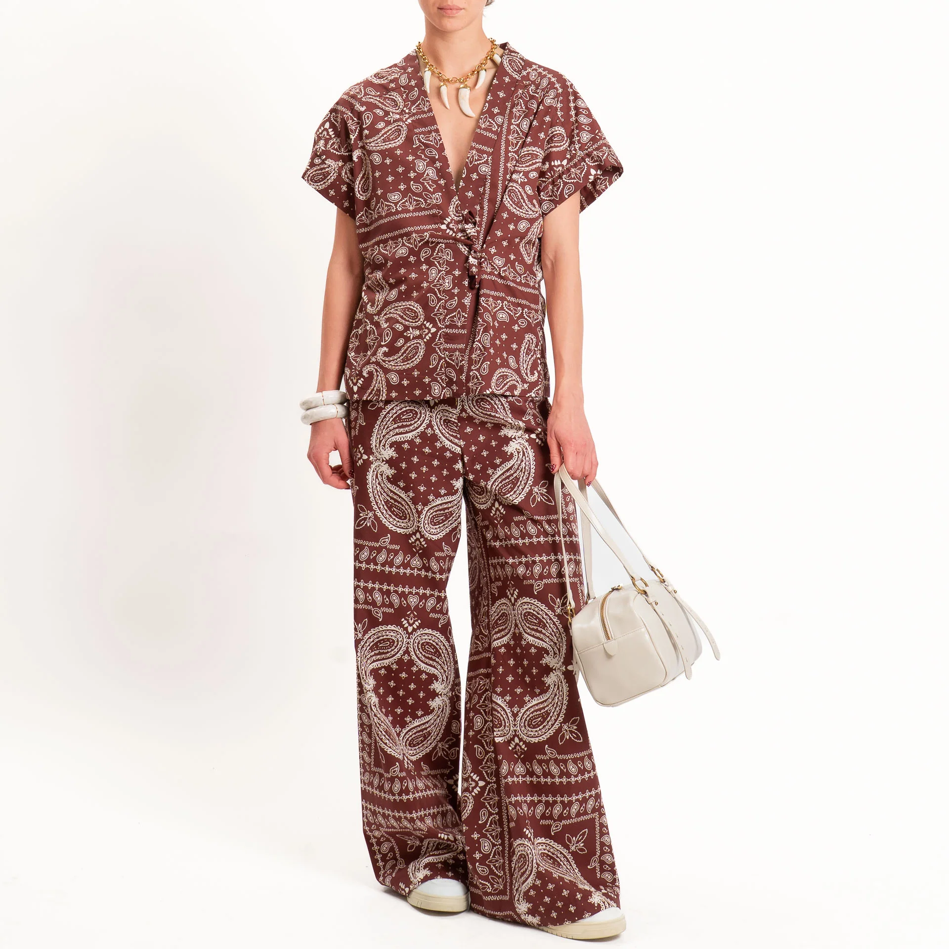 Dixie-Pantalone fantasia bandana - Bordeaux - Image 3