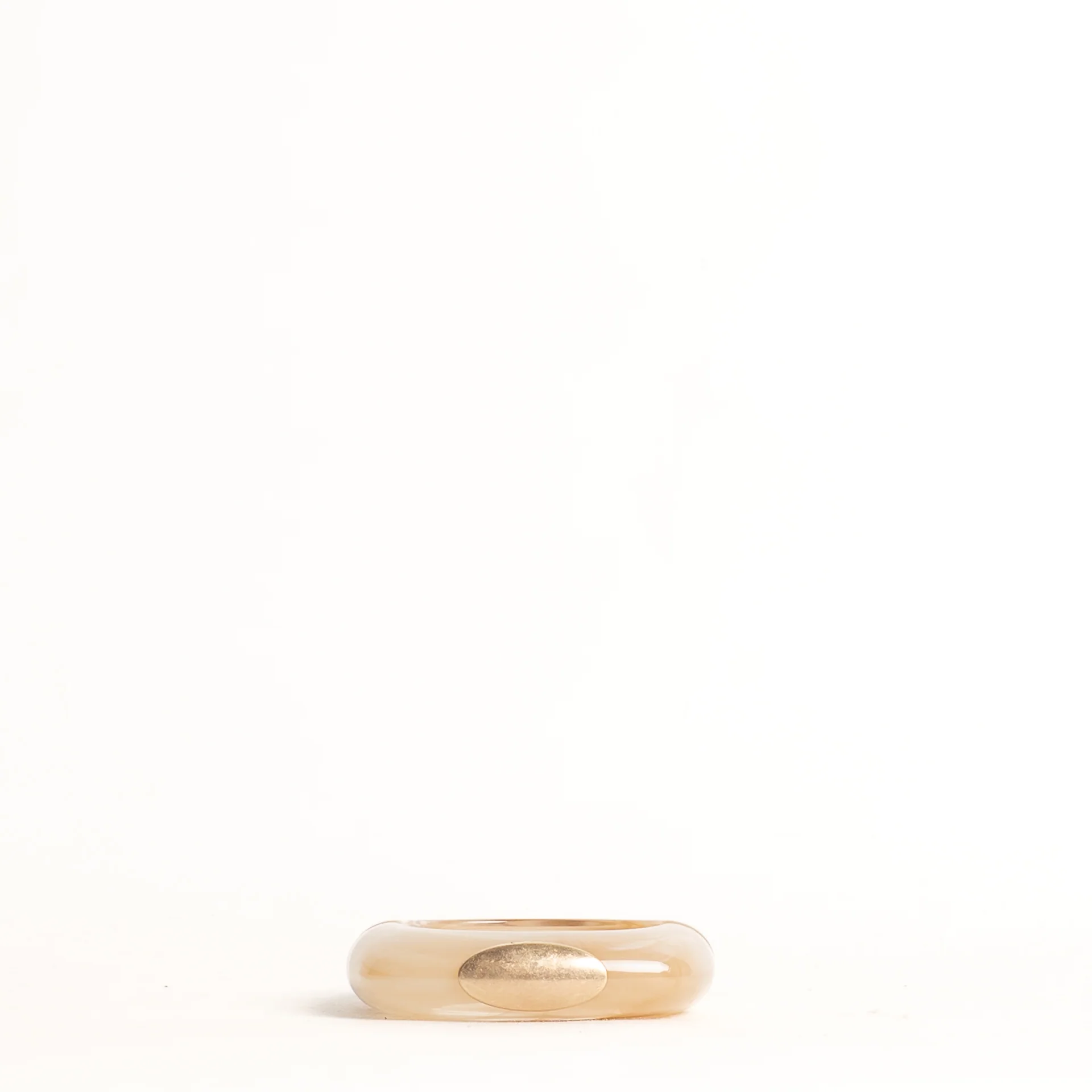 W by Whitemood-Bracciale rigido squadrato - sand
