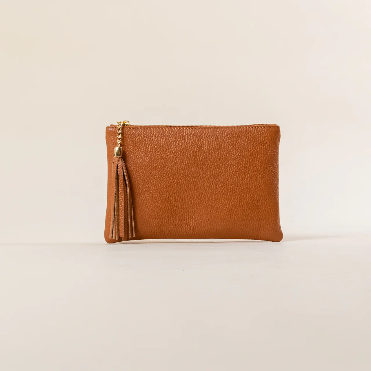 W by whitemood- Pochette con nappine - cuoio