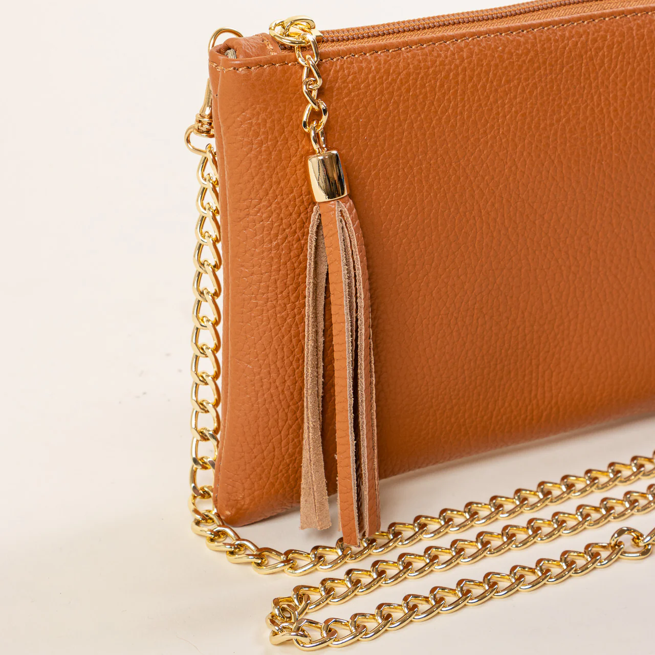 W by whitemood- Pochette con nappine - cuoio - Image 2