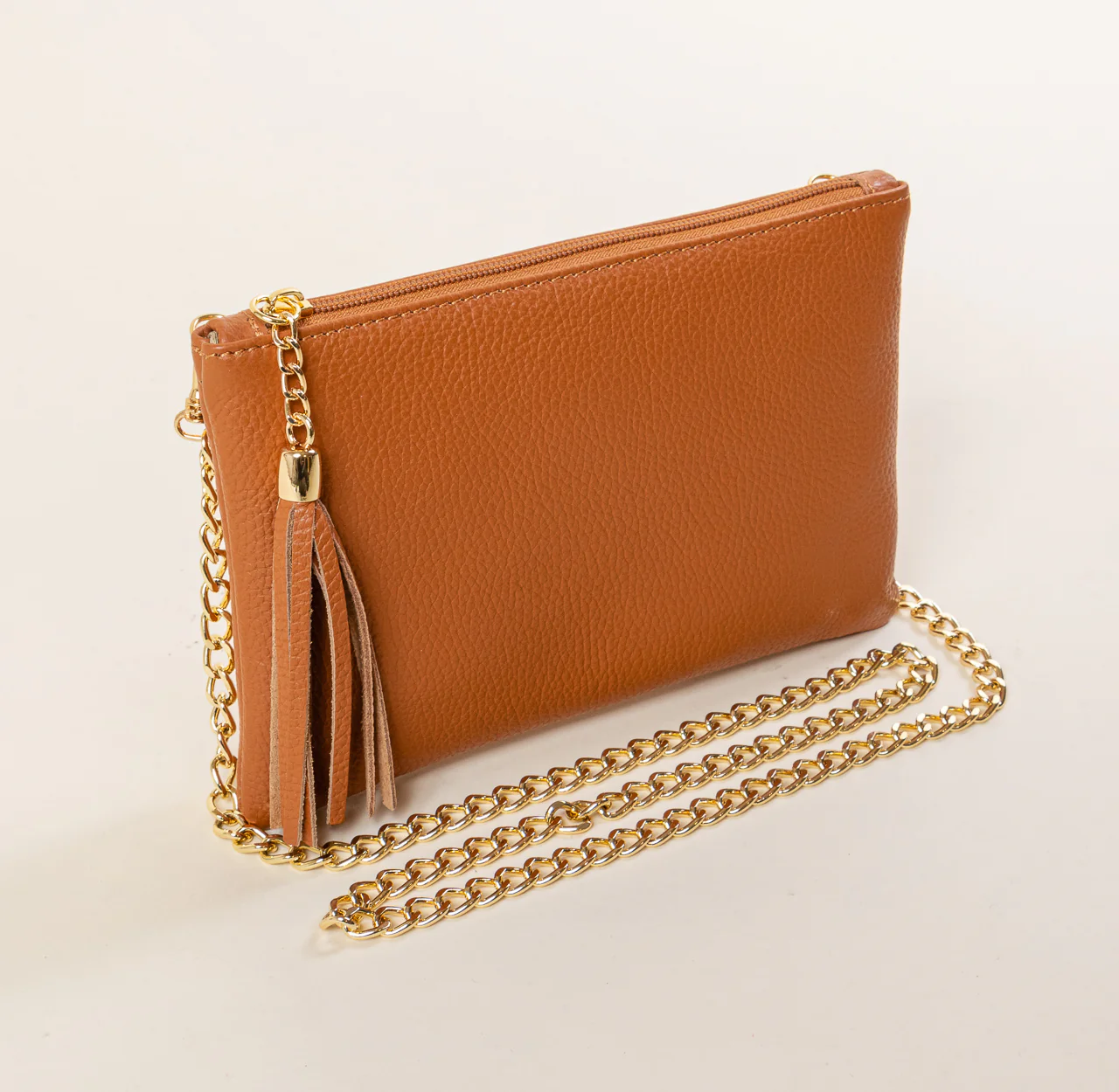 W by whitemood- Pochette con nappine - cuoio - Image 3