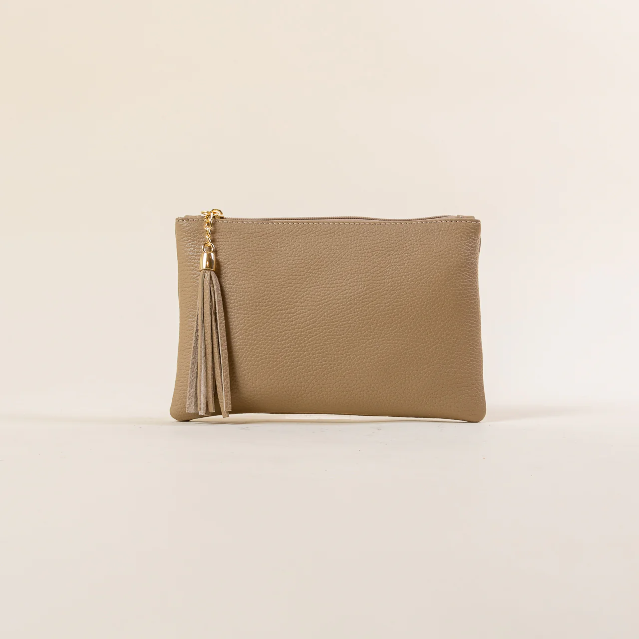 W by whitemood- Pochette con nappine - taupe